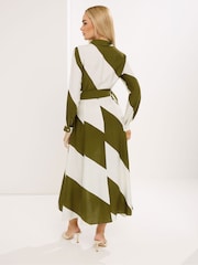 Star by Julien MacDonald Green Stripe Shirt Dress - Image 3 of 5