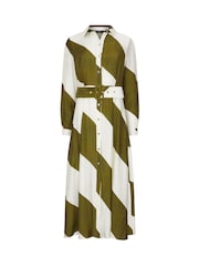 Star by Julien MacDonald Green Stripe Shirt Dress - Image 5 of 5