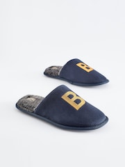 Navy Blue Small Monogram Slippers - Image 2 of 6