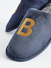 Navy Blue Small Monogram Slippers - Image 6 of 6