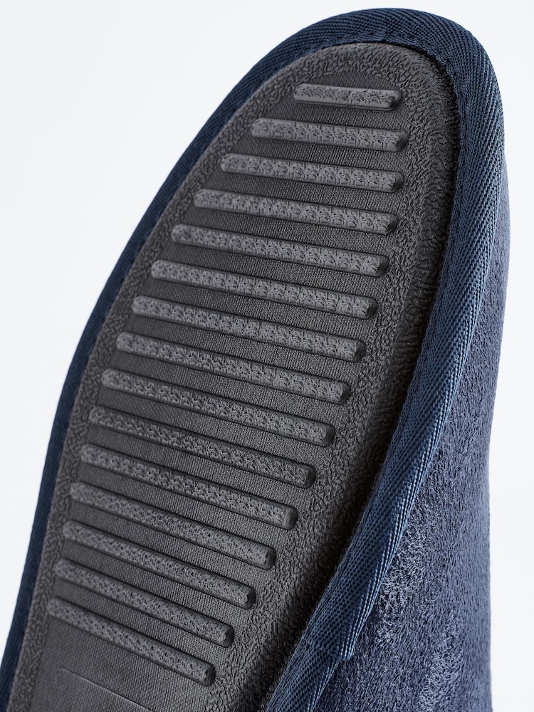 Navy Blue Medium Monogram Slippers - Image 5 of 5