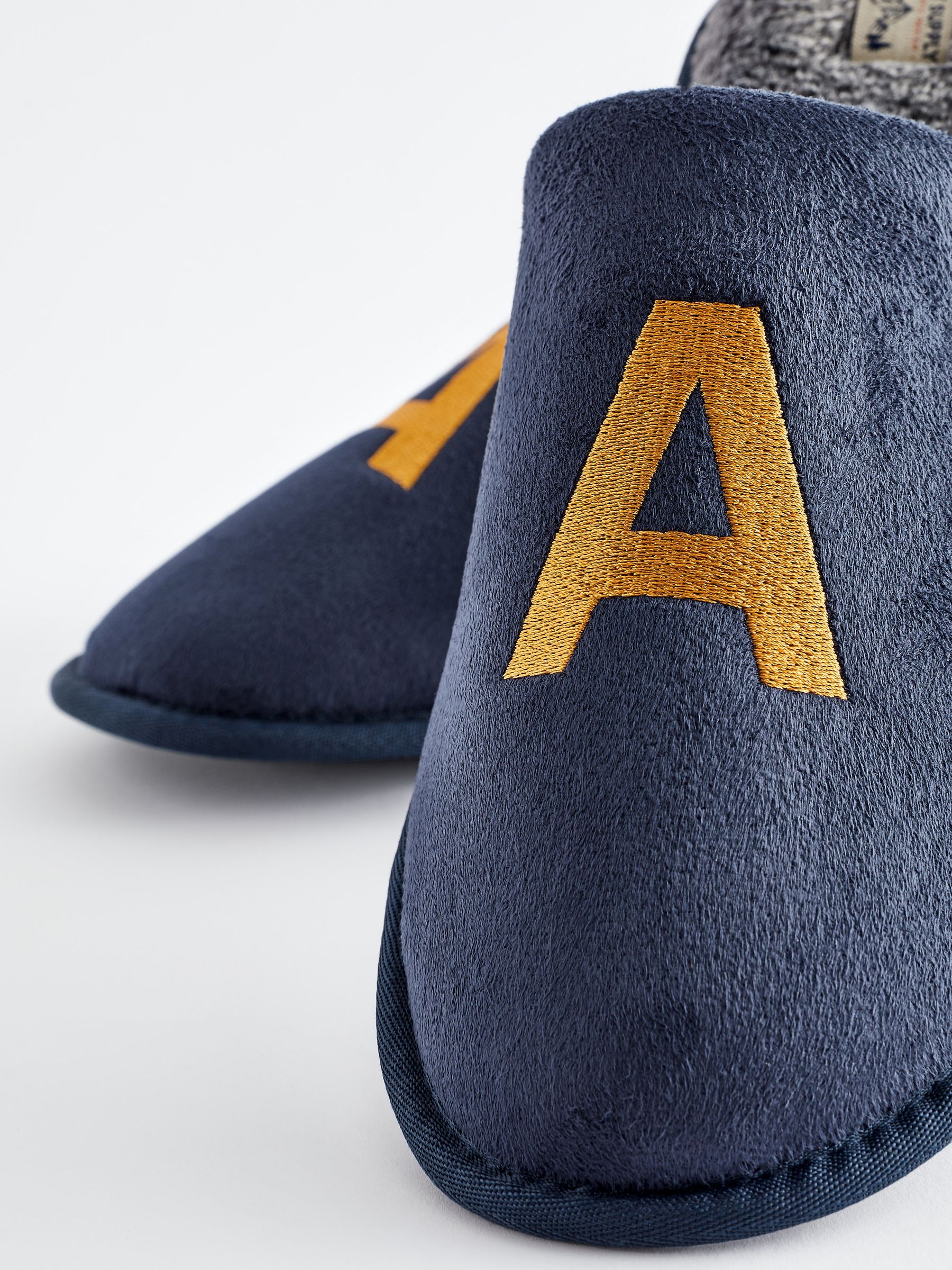Monogrammed slippers mens 2025