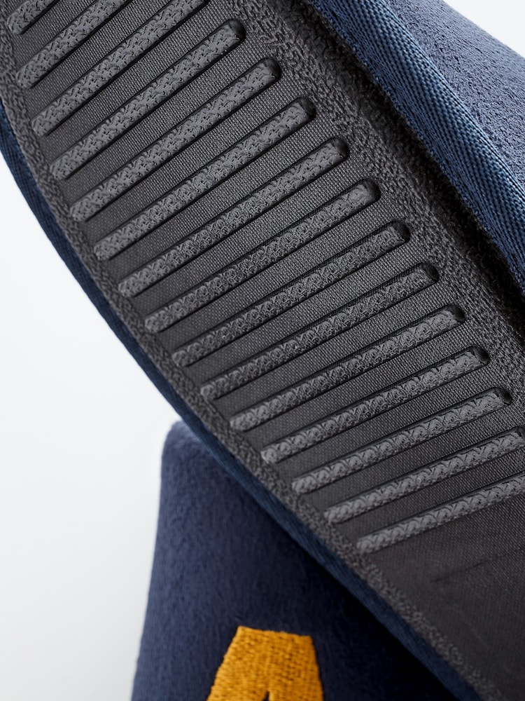 Navy Blue Large Monogram Slippers - Image 6 of 6