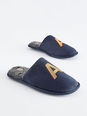 Navy Blue Extra Large Monogram Slippers - Image 2 of 6