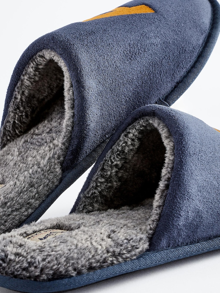 Navy Blue Extra Large Monogram Slippers - Image 5 of 6