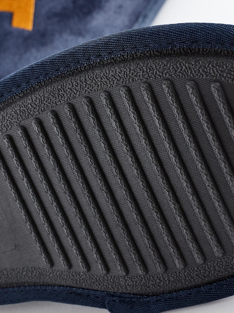 Navy Blue Extra Large Monogram Slippers - Image 6 of 6