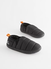 Black Thinsulate Quilted Slippers - Image 2 of 5