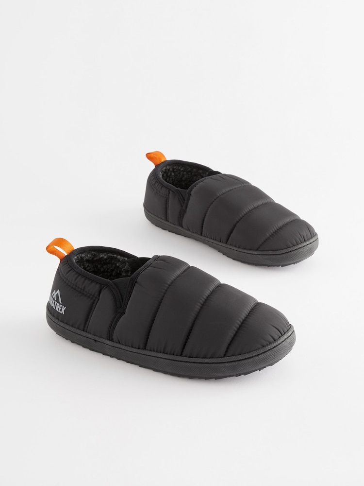 Black Thinsulate Quilted Slippers - Image 2 of 5