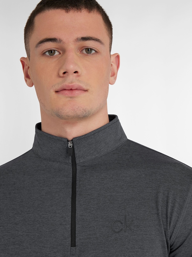 Grijs - Calvin Klein Golf Newport jack met korte rits - Image 4 of 8