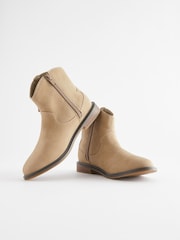 Neutral Brown Western Tassel Boots - Image 5 of 6
