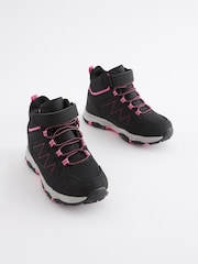 Black/Pink Waterproof Thermal Lined Hiker Boots - Image 1 of 6