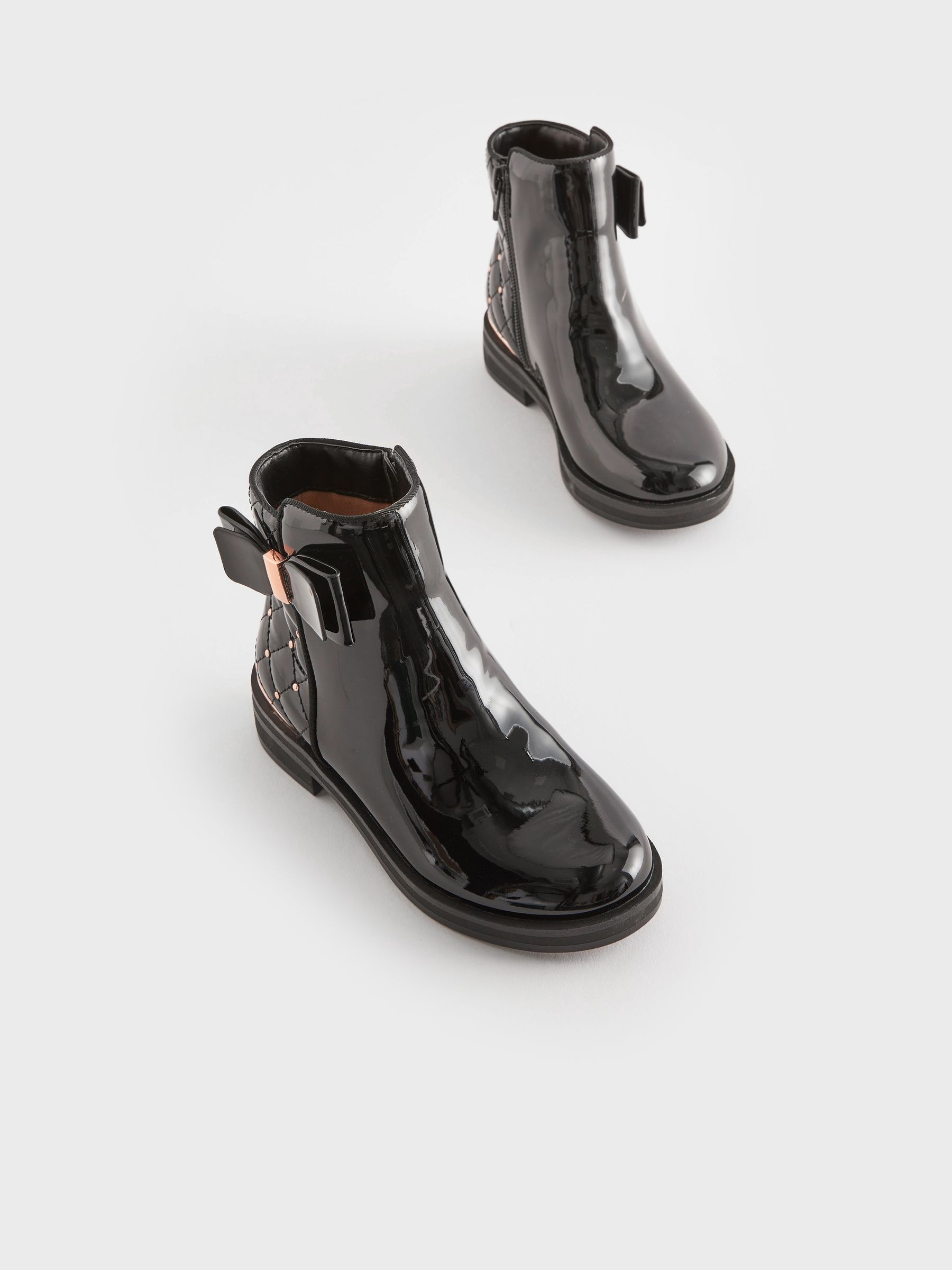 Black and rose gold boots sales