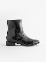 Black Patent Occasion Heeled Boots - Image 2 of 5