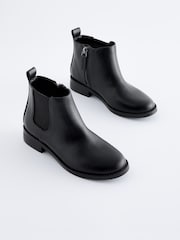 Schwarz - Niedrige Chelsea-Stiefel - Bild 1 von 5