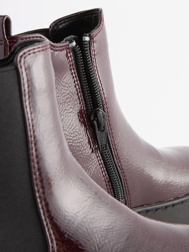 Rot, Burgunder - Robuste Chelsea-Stiefeletten - Bild 6 von 6 Rot, Burgunder - Robuste Chelsea-Stiefeletten - Bild 6 von 6