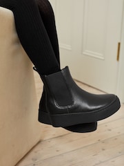 Black Chunky Chelsea Boots - Image 1 of 8