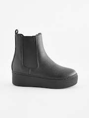 Black Chunky Chelsea Boots - Image 4 of 8