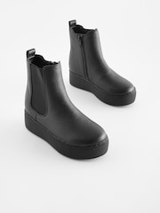 Black Chunky Chelsea Boots - Image 6 of 8