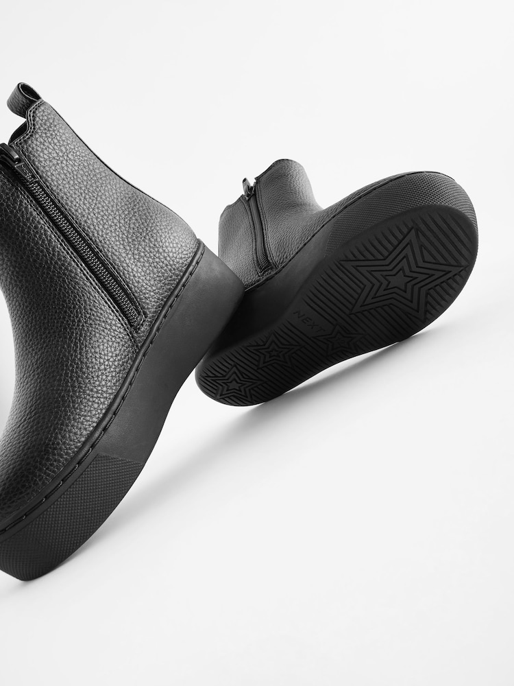Black Chunky Chelsea Boots - Image 8 of 8
