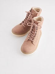 Pink Lace-Up Boots - Image 3 of 6