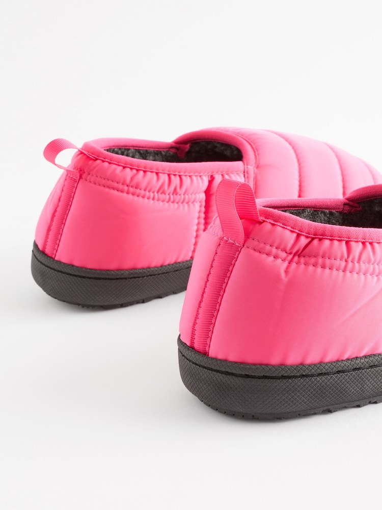 Pink Water Repellent Quilted Shoot Slippers - Image 5 of 7
