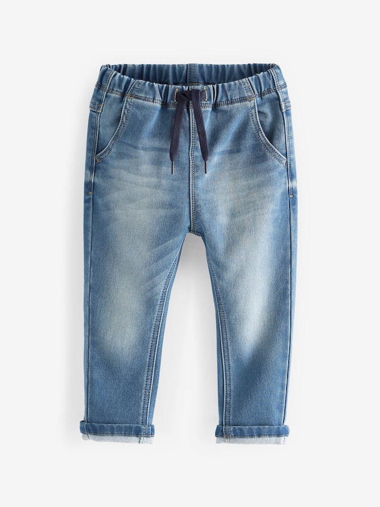 modra/črna Denim - Super mehke kavbojke z raztegljivimi rokavi 2 Pack (3mths-7yrs) - Slika 2 iz 4