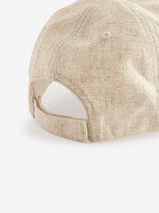 Neutral Stone Linen Blend Cap - Image 6 of 6