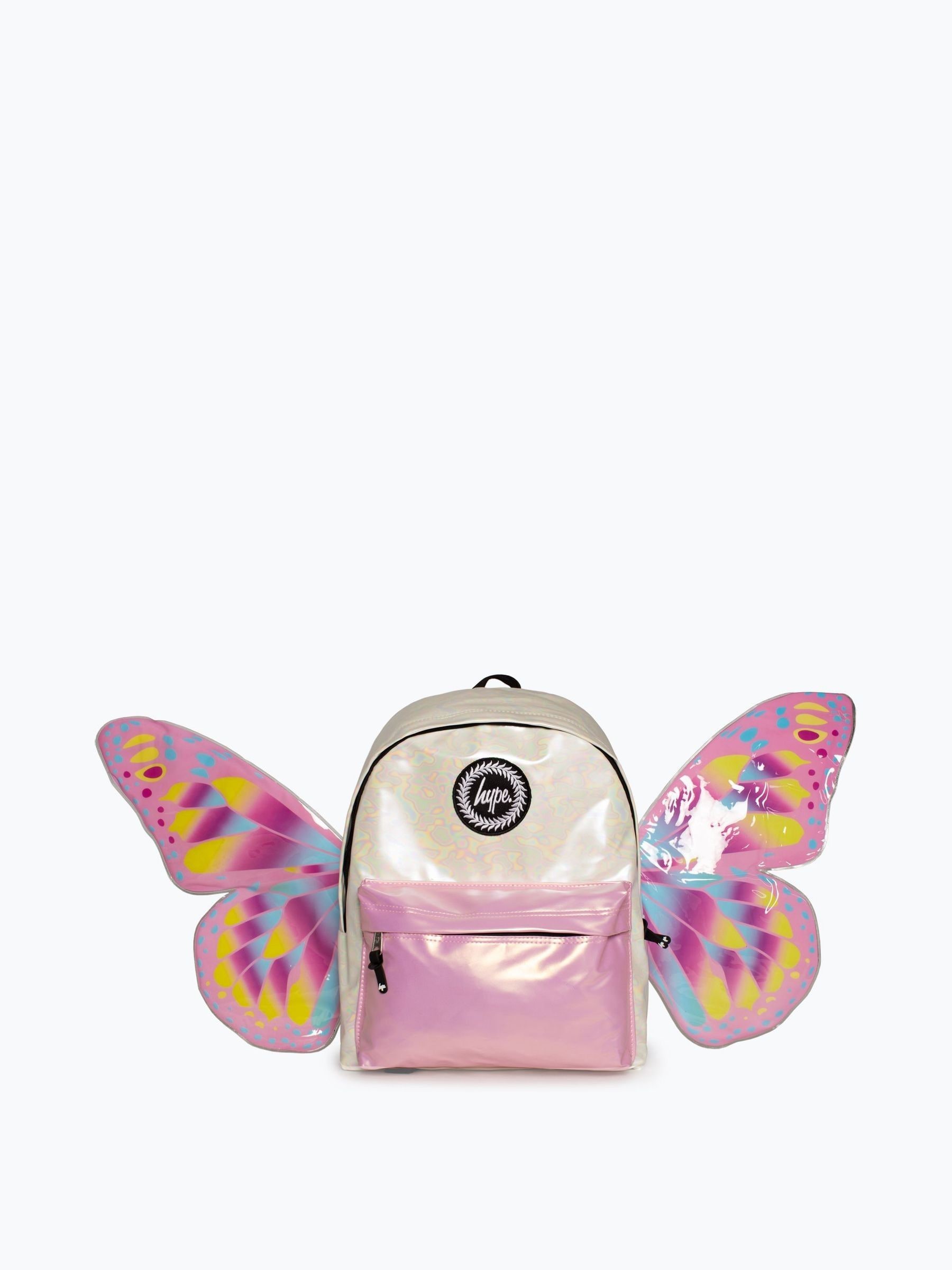 Hype. Iridescent Pink 3D Butterfly Backpack ONE Girls