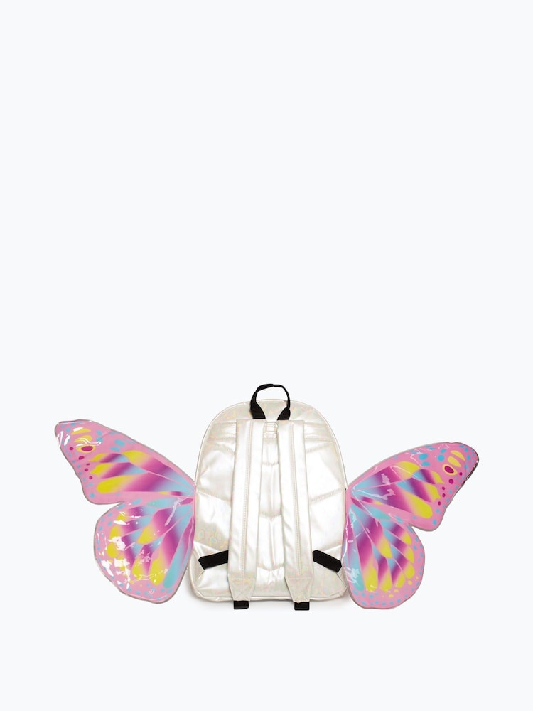 Hype. Iridescent Pink 3D Butterfly Backpack - Image 2 of 7 Hype. Iridescent Pink 3D Butterfly Backpack - Image 2 of 7