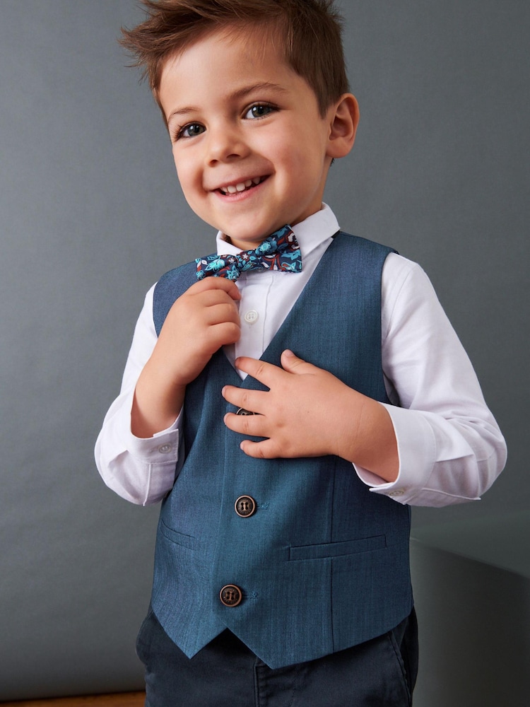 Blue Waistcoat, Shirt and Bowties Set (3mths-9yrs) - Image 2 of 5