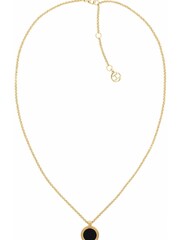 Tommy Hilfiger Gold Tone Jewellery Ladies TH Iconic Circle Necklace - Image 1 of 4