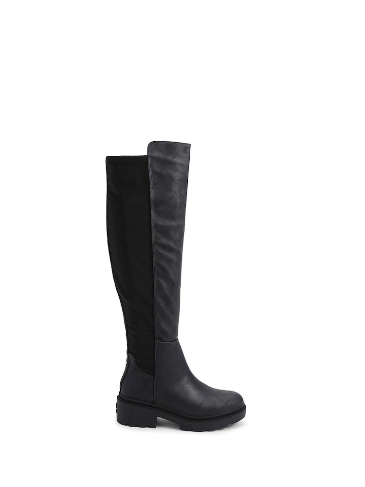Carvela Dash 50/50 Knee High Black Boots - Image 2 of 4