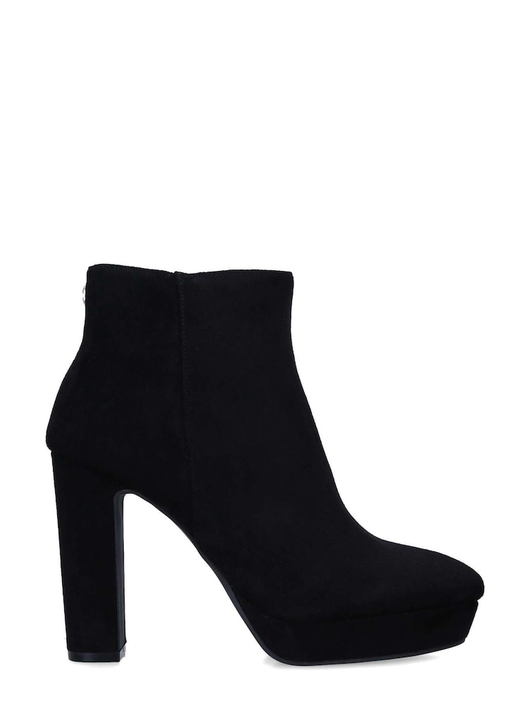 Carvela Black Pillar Platform Ankle Boots - Image 1 of 5