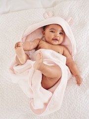 The White Company Baby Bear Hooded 100% Cotton Towel - Image 1 of 3