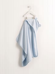 أزرق - منشفة بهودي قطن 100% بتصميم دُب للأولاد من The White Company - صورة 2 من 3