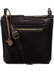 Negro - Bolso bandolera de cuero Rego de Conkca - Imagen 1 de 6