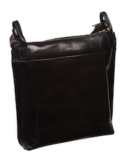 Negro - Bolso bandolera de cuero Rego de Conkca - Imagen 3 de 6