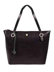 Granatowy - Conkca Mondo Leather Tote Bag - Image 2 of 6
