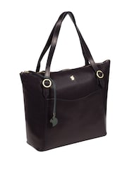 Granatowy - Conkca Mondo Leather Tote Bag - Image 5 of 6