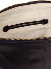 Granatowy - Conkca Mondo Leather Tote Bag - Image 6 of 6