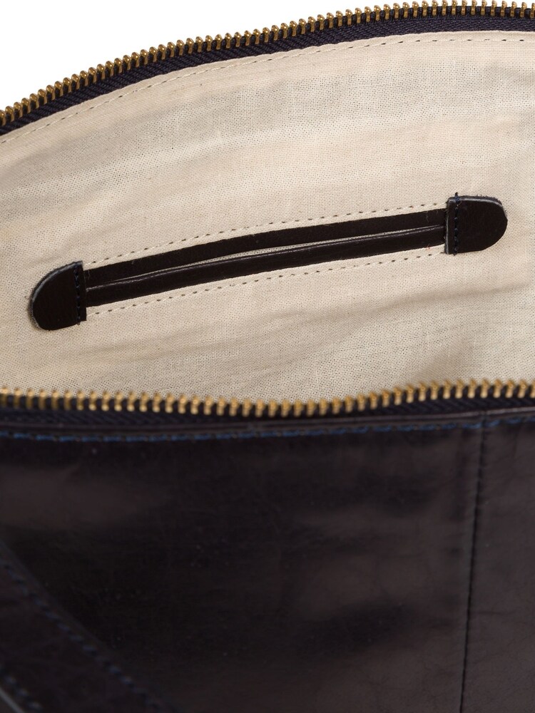 Granatowy - Conkca Mondo Leather Tote Bag - Image 6 of 6