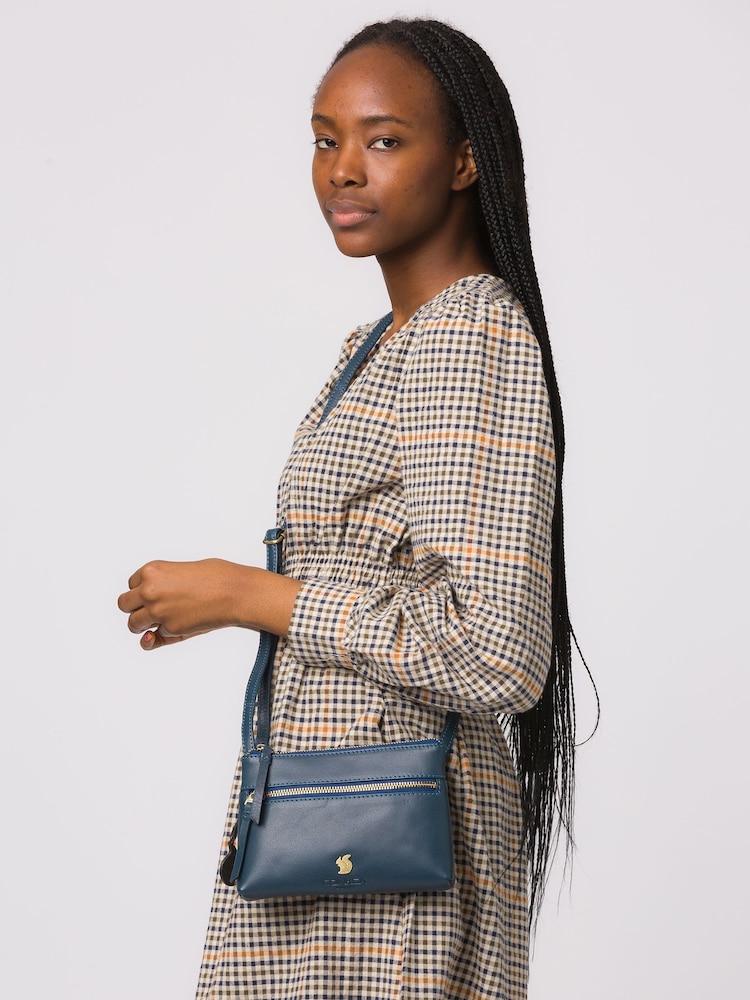 Conkca Blue Sweetie Leather Cross Body Bag - Image 6 of 6