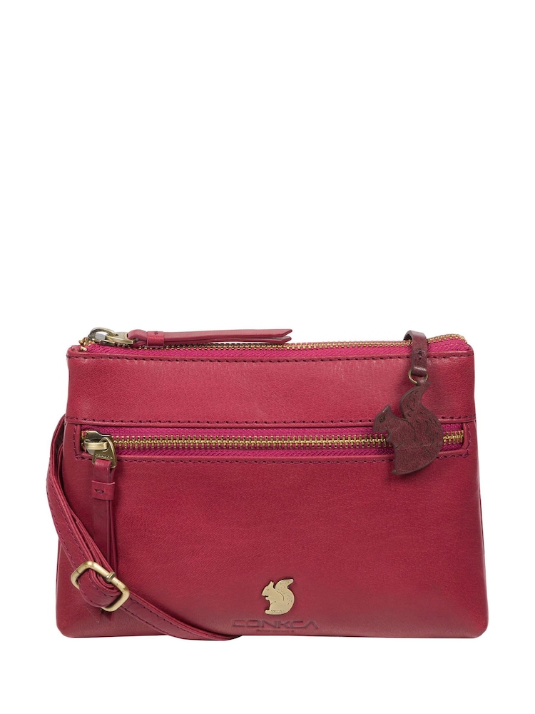 Conkca Blue Sweetie Leather Cross Body Bag - Image 1 of 6