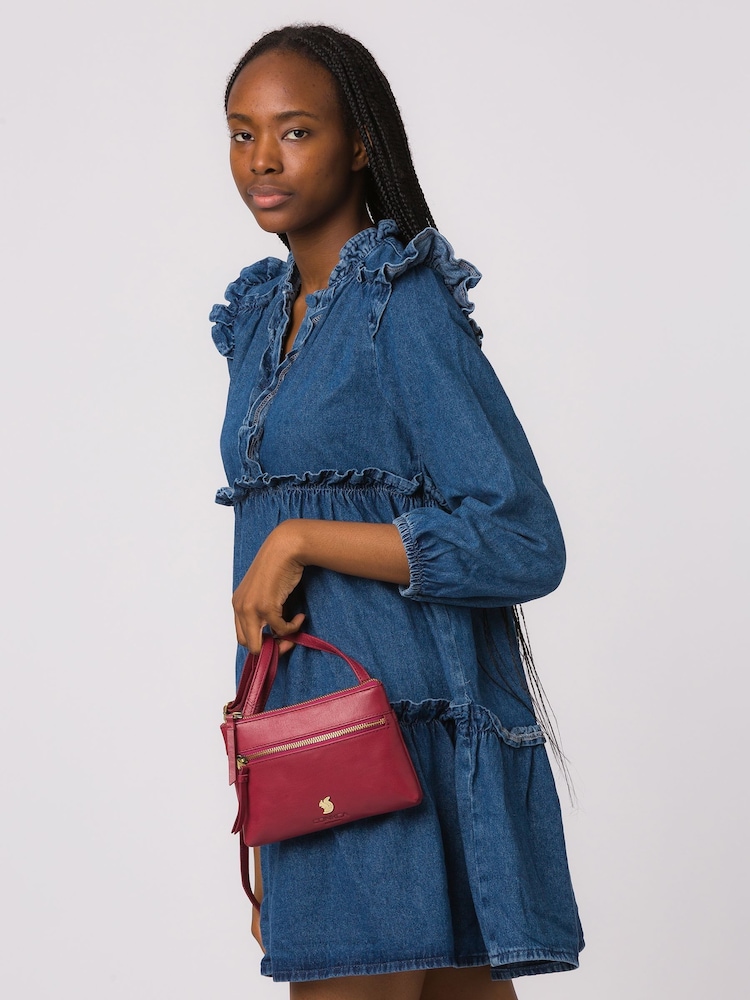 Conkca Blue Sweetie Leather Cross Body Bag - Image 6 of 6