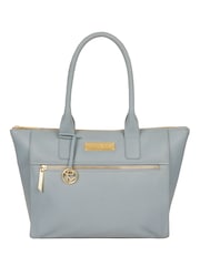Azul de cachemir - Bolso tote de cuero Faye de Pure Luxuries London - Imagen 1 de 1