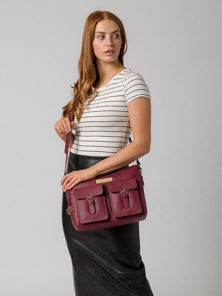 Pure Luxuries London Jenna Leather Shoulder Bag - Image 5 of 5
