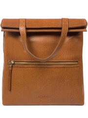 Conkca Anoushka Dark Tan Leather Backpack - Image 1 of 5