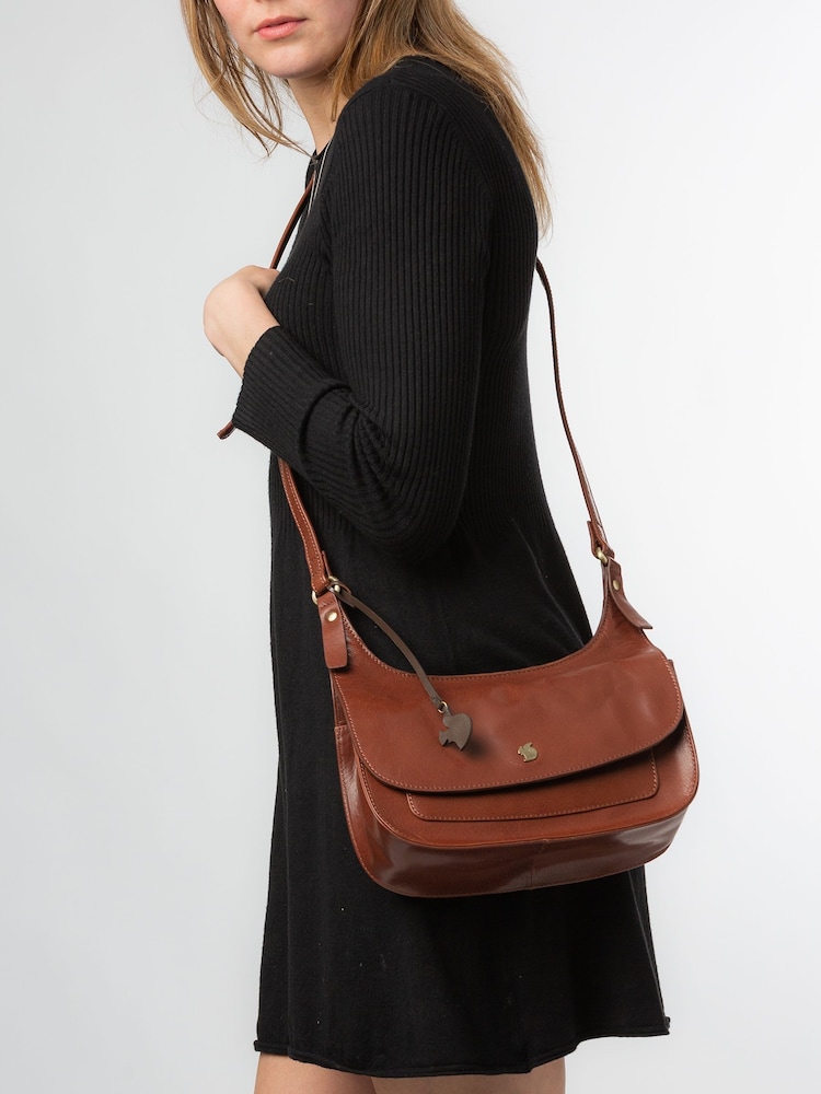Conkca Ellipse Leather Cross-Body Bag - Image 1 of 6