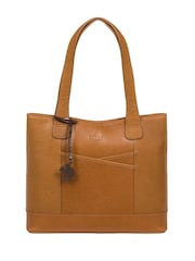 'Little Patience' Leather Tote Bag - Image 2 of 6