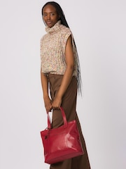 'Little Patience' Leather Tote Bag - Image 7 of 7